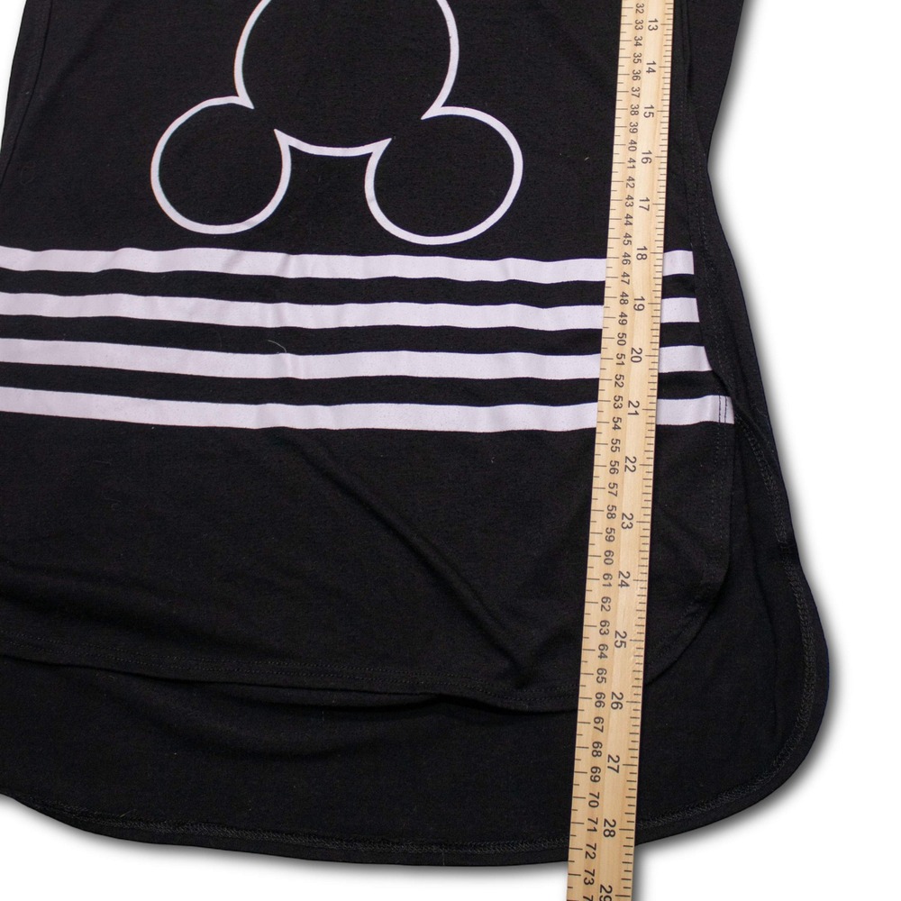 Disney Mickey Mouse Graphic T-Shirt Women Medium Black Excellent - Picture 4 of 7
